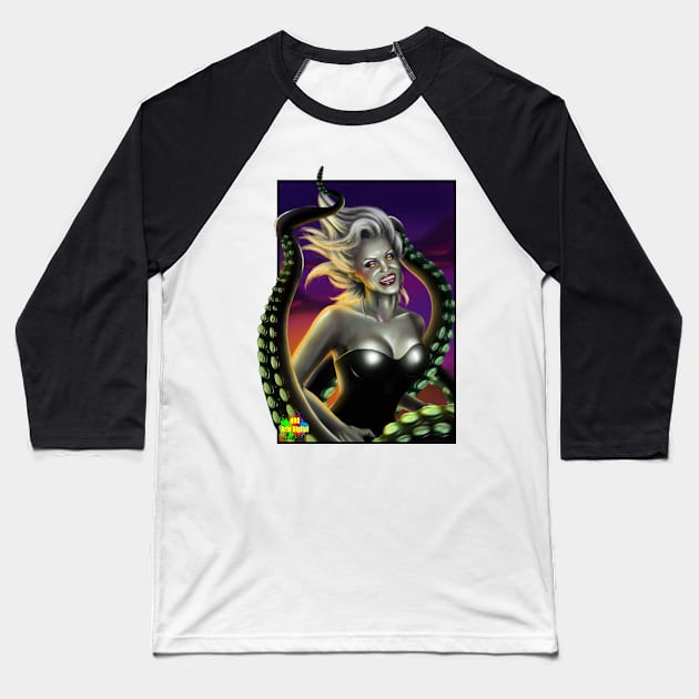 ursula Baseball T-Shirt by NRO Arte Digital